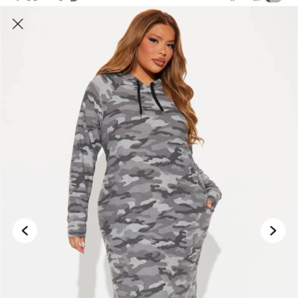Fashion Nova Gray Long Sleeve Raglan Shirt Dress
